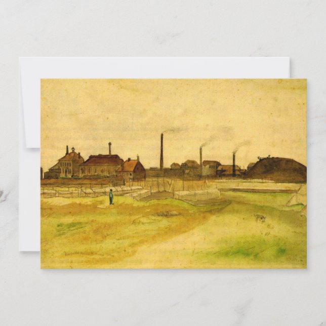 Carte Coalmine dans le Borinage par Vincent van Gogh (Devant)