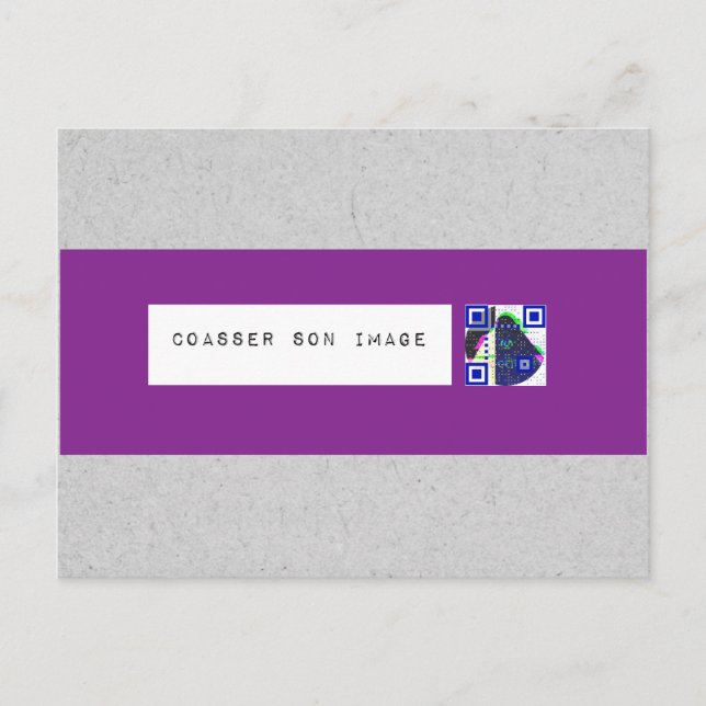 Carte "Coasser son image" Postkarte (Vorderseite)