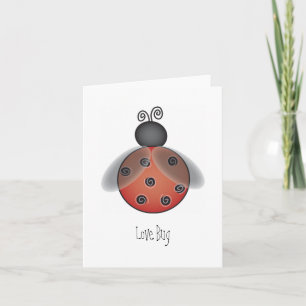 Carte Coccinelle, insecte d'amour