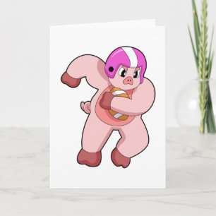 Carte Cochon au sport de football