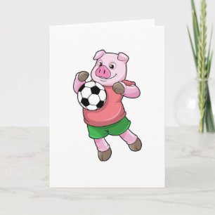 Carte Cochon aux sports de football