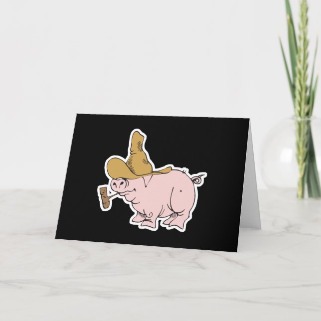 Carte cochon de colline (Devant)