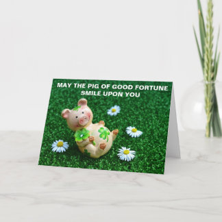 CARTE COCHON DE LA FORTUNE SAINT PATRICK