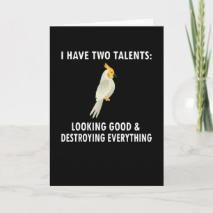 Carte Cockatiel Owner Toxits Bird Cockatiel Parrot Lover