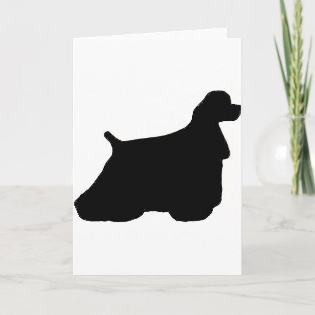 Carte cocker spaniel (Devant)