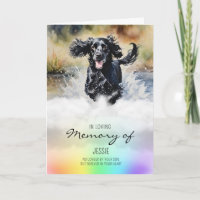 Cocker Spaniel aquarelle chien perte de sympathie