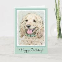 Cocker Spaniel Buff Peinture - Art Chien original
