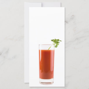 Carte Cocktail de jus de tomate frais