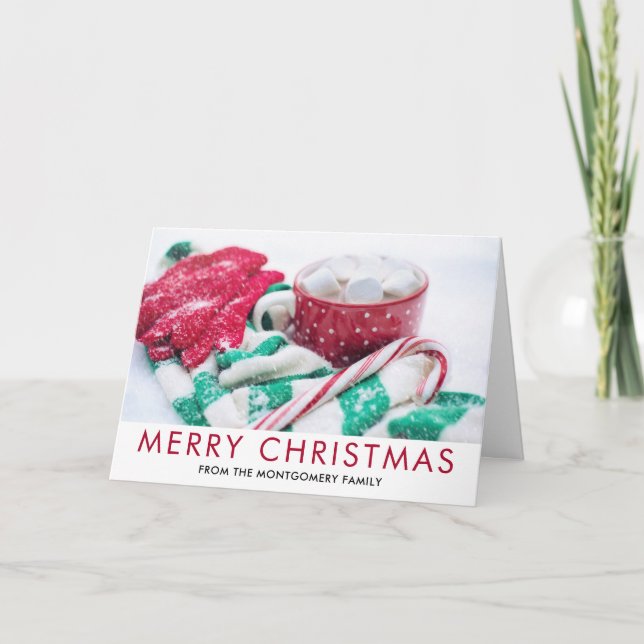 Carte Coco chaud | SUCRE DE CANNE | Noël de Scarf & Mitt (Devant)