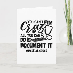 Carte Codage ICD Coder Médicale Coder Vous ne pouvez pas