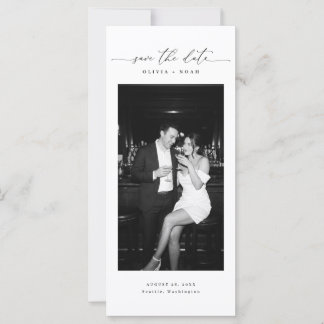 Carte Code QR 3 Photo Signet de Mariage Save the Date