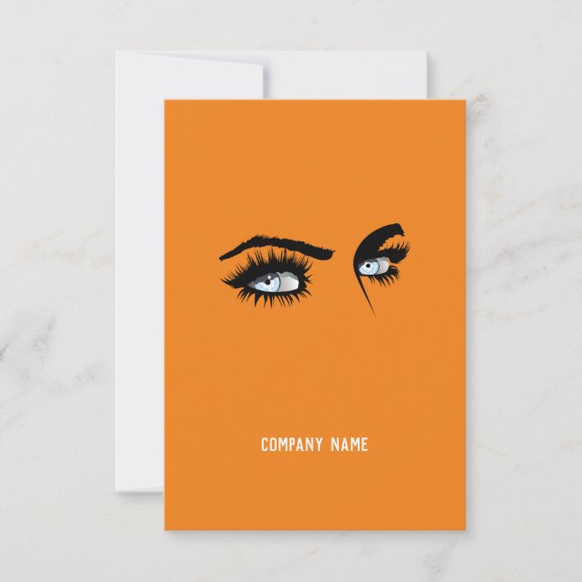 Carte Code QR d'entreprise Orange Direct Promo (Devant)