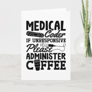 Carte Coder Médicale Coder Café Assistant ICD Coding Cad