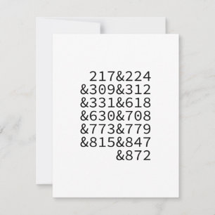 Carte Codes de l'Illinois