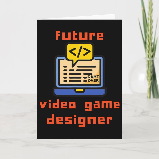 Carte Codeur programmeur du concepteur de jeu vidéo futu (Devant)