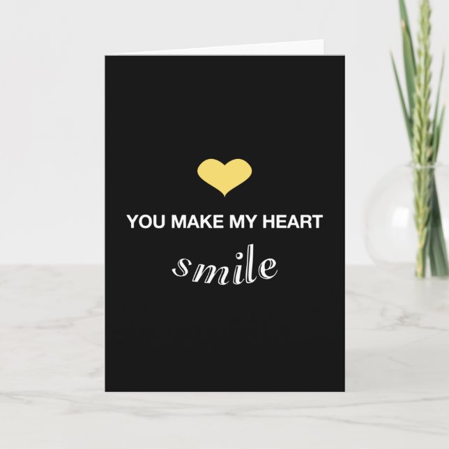Carte Cœur Amour Romantique Cadeau Drôle de Saint Valent (Devant)