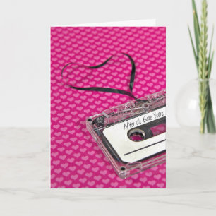 Carte Coeur Anniversaire Cassette