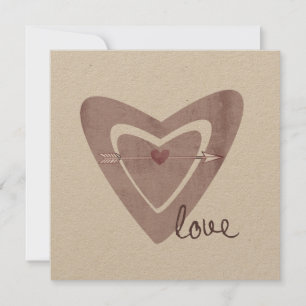 Carte Coeur avec flèche