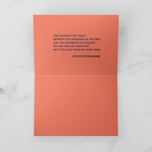 Carte "Coeur blanc en noir du soleil" & Futur