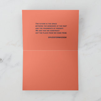Carte "Cœur blanc en noir par le soleil" & Futur
