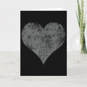Carte Cœur d'amour Grunge Cœur en détresse Mignon Saint-