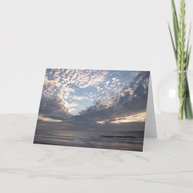 Carte Coeur de citation de bible dans le ciel (Devant)