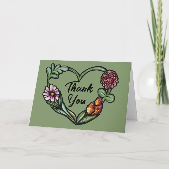 Carte Cœur de Fleur (Devant)