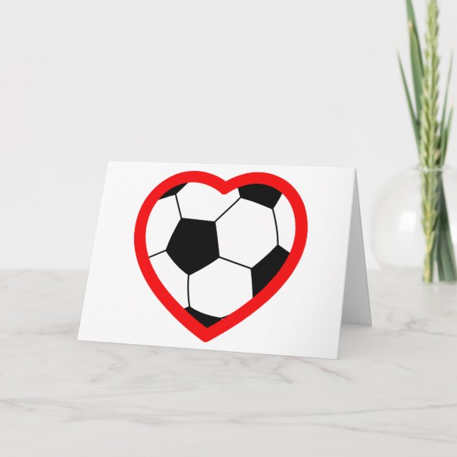 Carte Coeur de football (Devant)