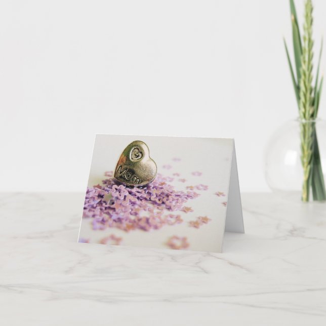 Carte Coeur de la Fête des Mères (Devant)