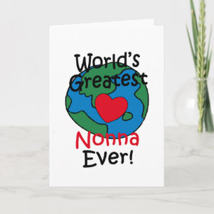 Carte Cœur de la Meilleure Nonna du Monde