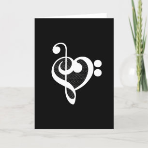 Carte Coeur de musique - I Love Music