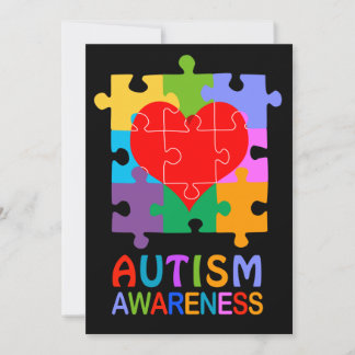Carte Coeur de sensibilisation sur l'autisme
