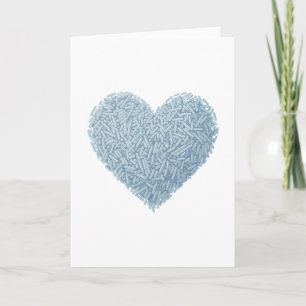 Carte Coeur doux   Saupoudrer bébé