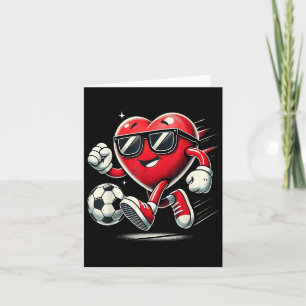 Carte Coeur drôle Jouer Soccer Valentines Jour Hommes Ga