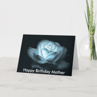 Carte coeur du rose de glace, Bonne mère d'anniversaire