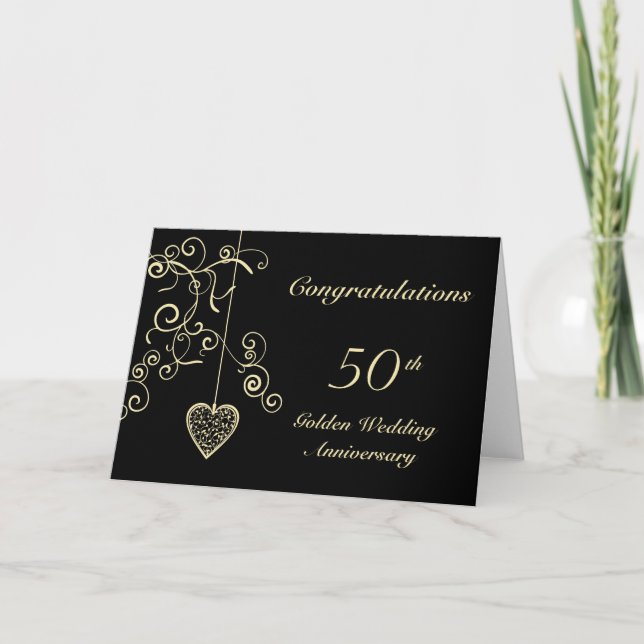 Carte Cœur Élégant Anniversaire de Mariage de Mariage Do (Devant)