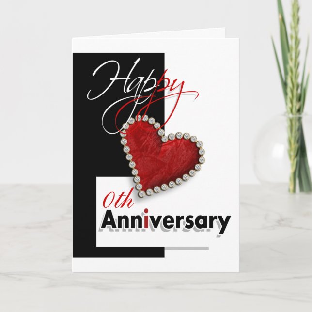Carte Coeur I vous anniversaire romantique (Devant)