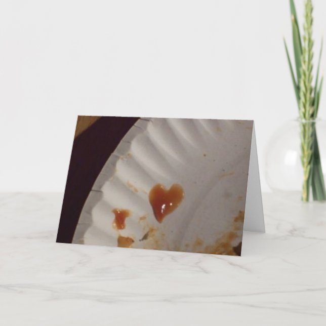 Carte Coeur Ketchup (Devant)
