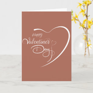 Carte Cœur personnalisé Bonne Saint-Valentin 