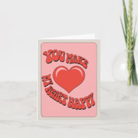 Coeur romantique rétro rose et Rouge Saint Valenti