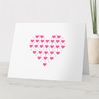 Carte Cœur rose