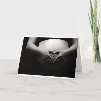 Carte Coeur sur une tumeur enceinte