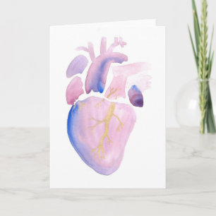 Carte Coeur très violet