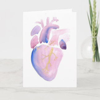 Carte Coeur très violet