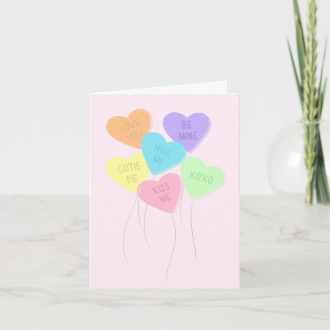 Carte Coeur Valentines (Devant)
