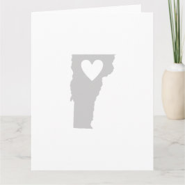 Carte Coeur Vermont Forme Grey Vermoner Aimer Adore