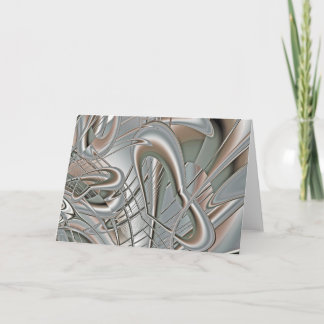 Carte Coeurs argentés