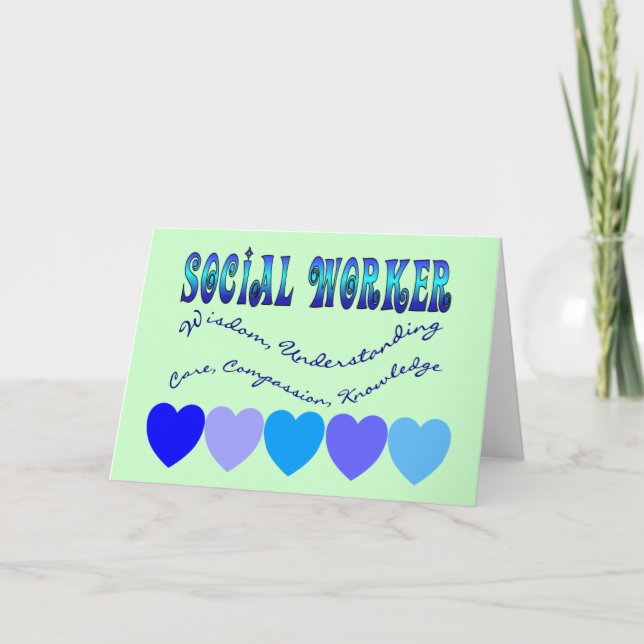 Carte COEURS BLEU DU TRAVAILLEUR Social (Devant)