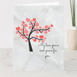 CARTE CŒURS DANS UN ARBRE
