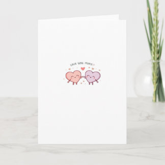 Carte Cœurs de couple Amour Plus Saint-Valentin Romantiq